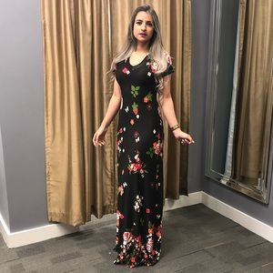 Flower print dress